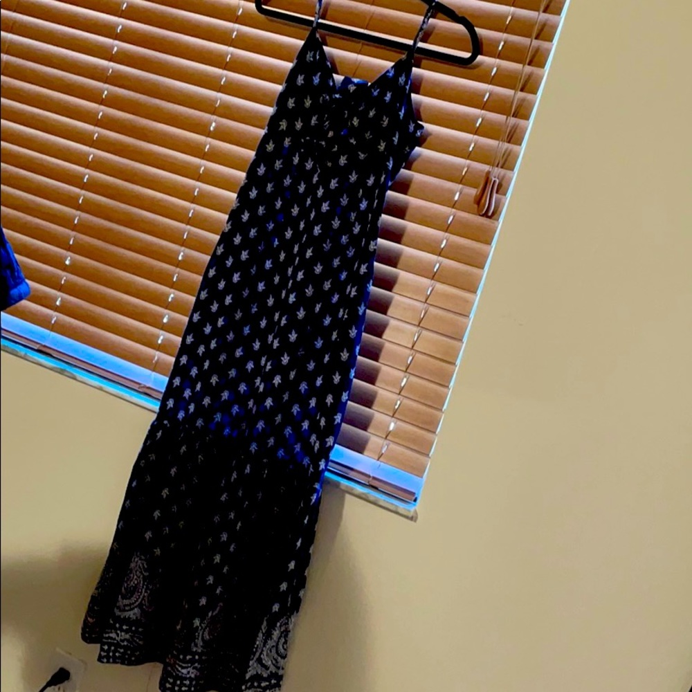 Aqua maxi dress